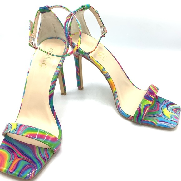 Rouge Helium Rainbow Multicolored Stiletto Heels - Picture 3 of 7